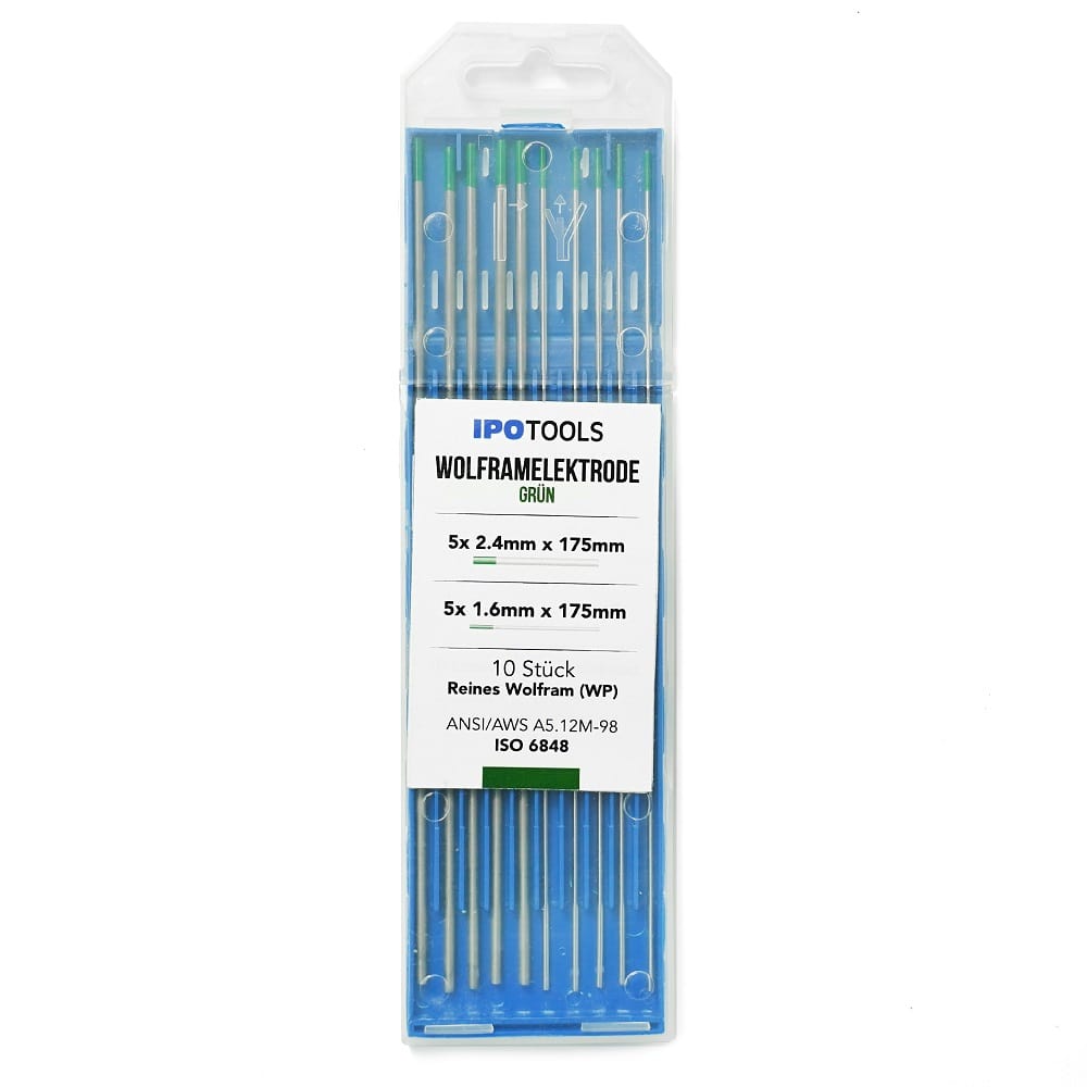 thumbnail image 2 of Pure TIG Welding Tungsten Electrodes – Green .040 1/16 3/32 1/8 X 6" By Smart Weld 2 of 2